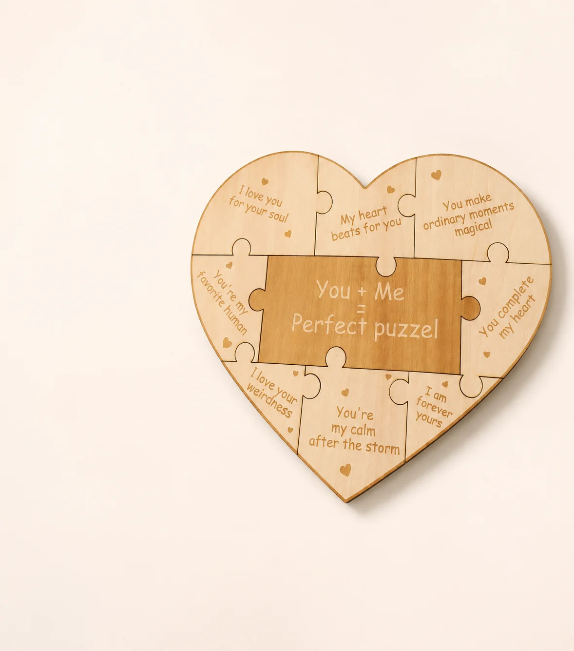 Herzförmige Puzzle