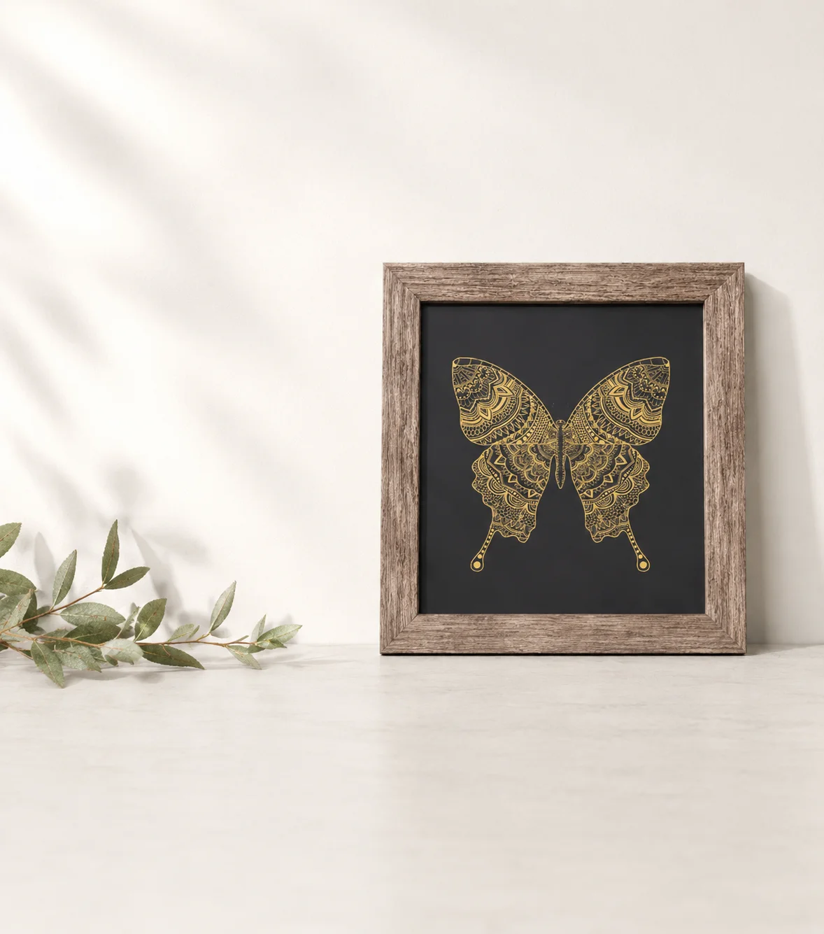 Kratz papier Schmetterling