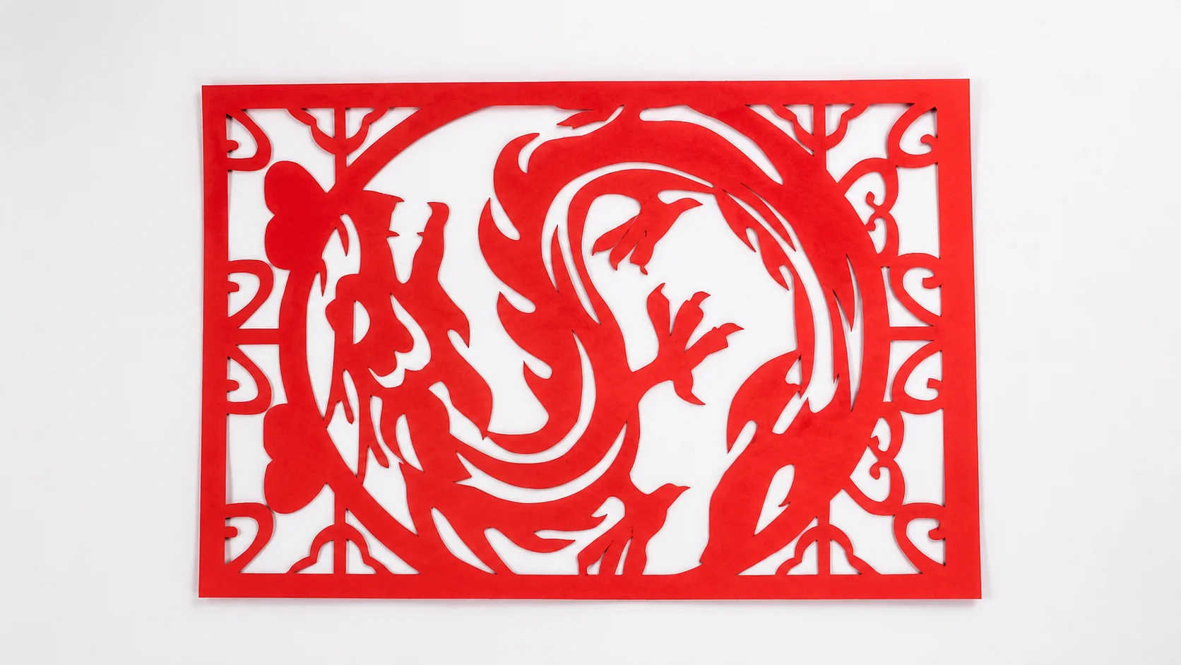 Drachen Papiers ch neiden