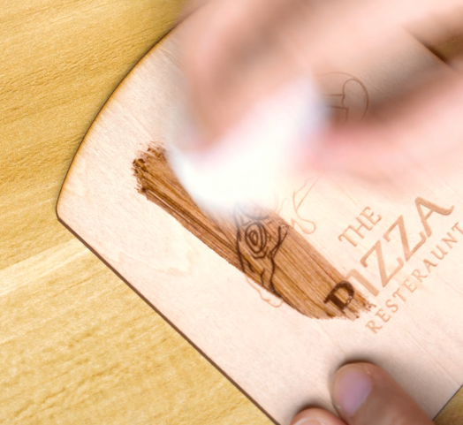 paint the wood with wax oil.png