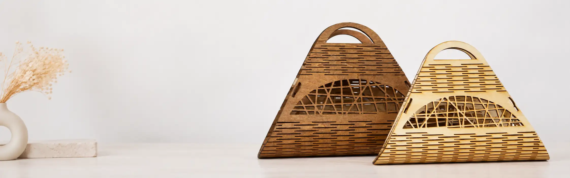 Handtasche aus Holz