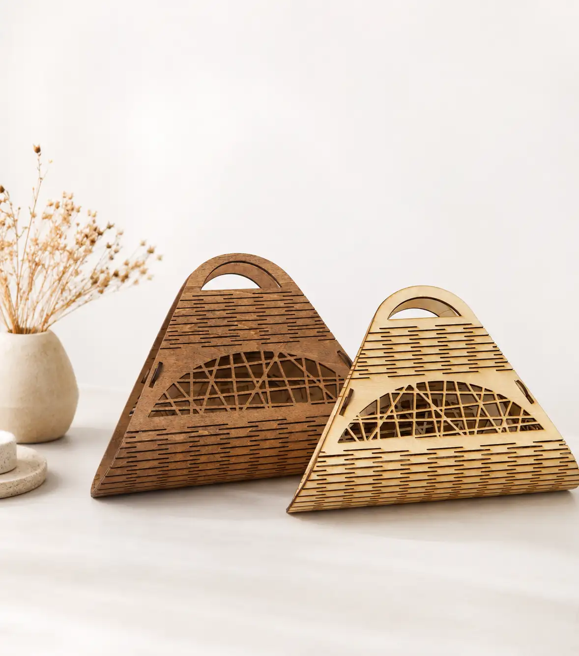 Handtasche aus Holz