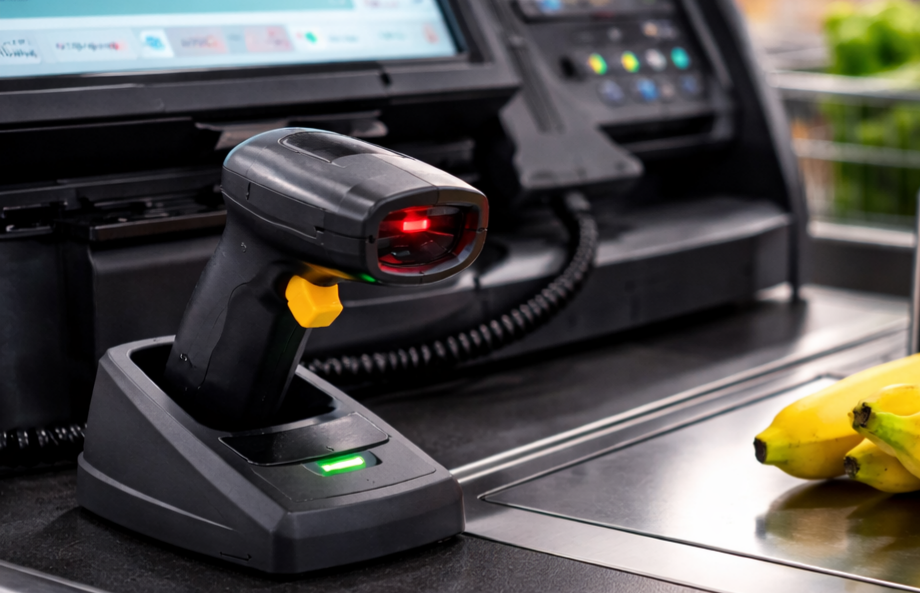 Barcode-Scanner mit Laser-Technologie