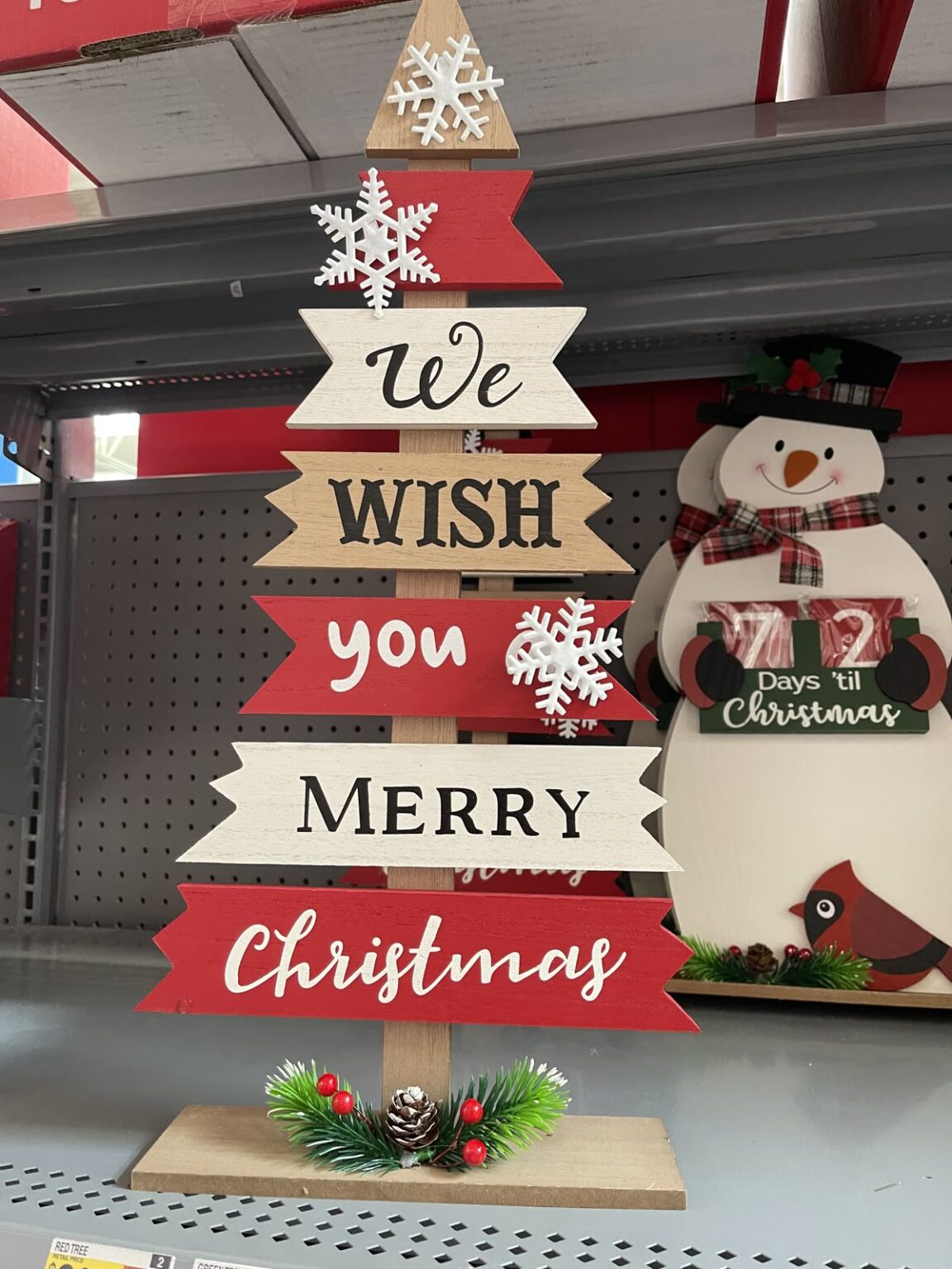 Laser geschnittenes hölzernes Weihnachts straßen schild