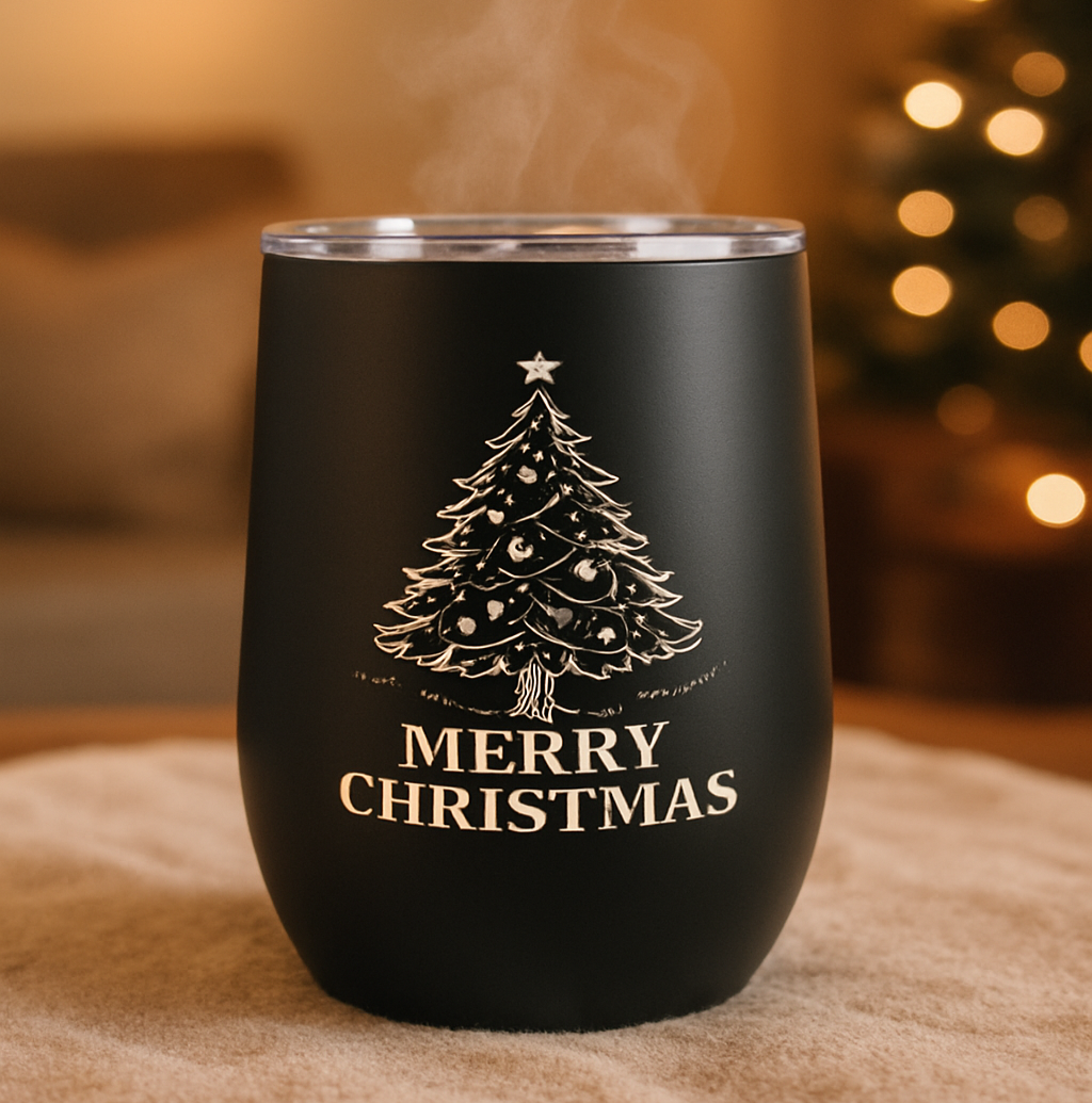 Laser markierte personal isierte Weihnachts becher