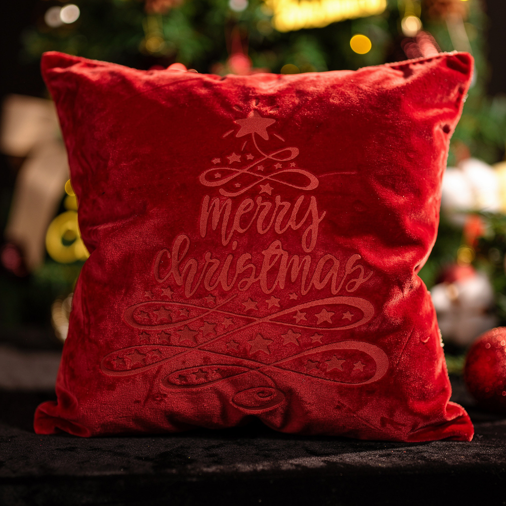 Laser gravierte Weihnachts kissen