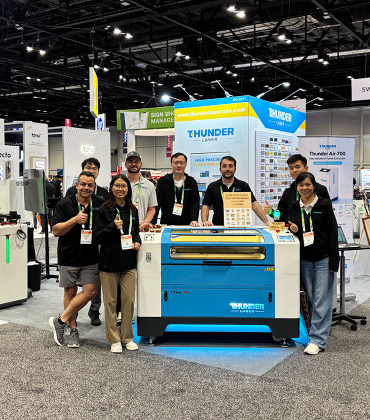 Donner laser nahm an der ISA Internat ional Sign Expo 2026 teil