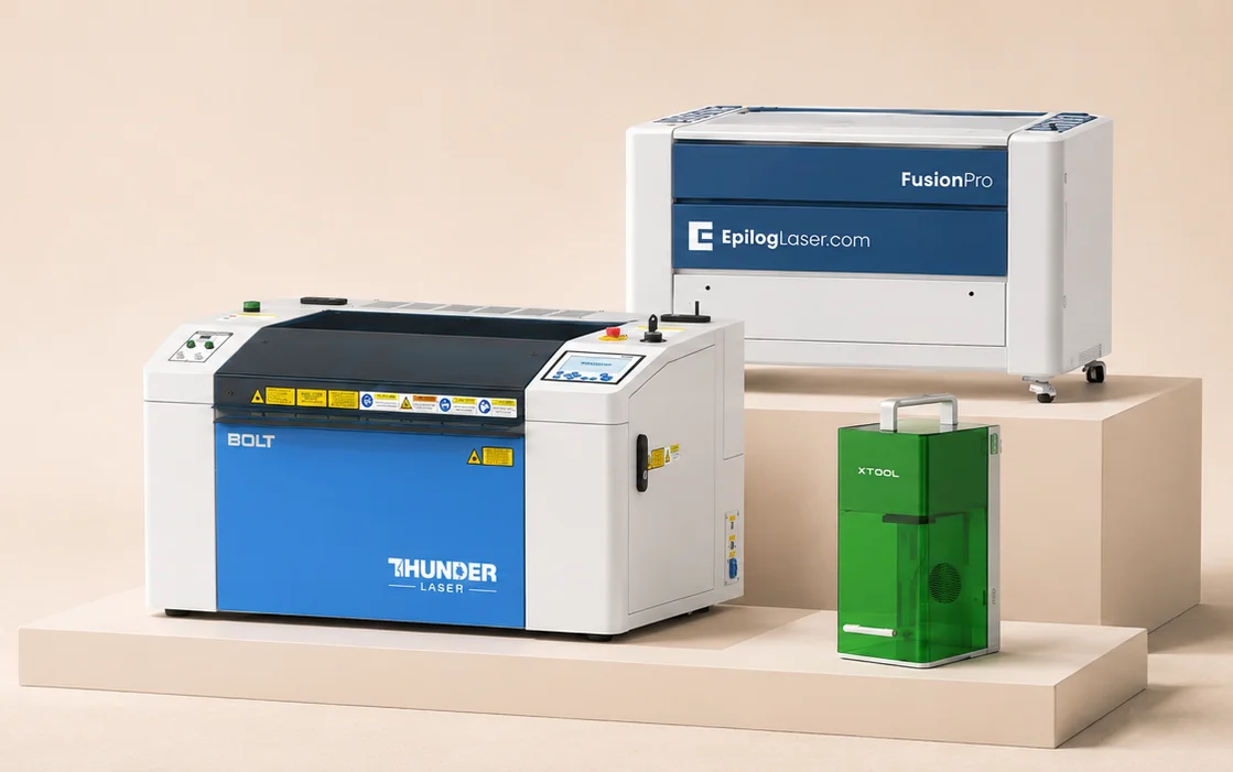 Epilog vs Thunder Laser vs xTool: Welcher Laser graveur ist am besten?