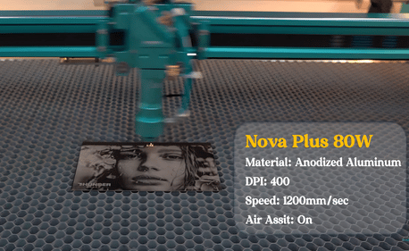 Nova Plus 80W Laser-Foto gravur-atember aub endes Detail-Schaufenster