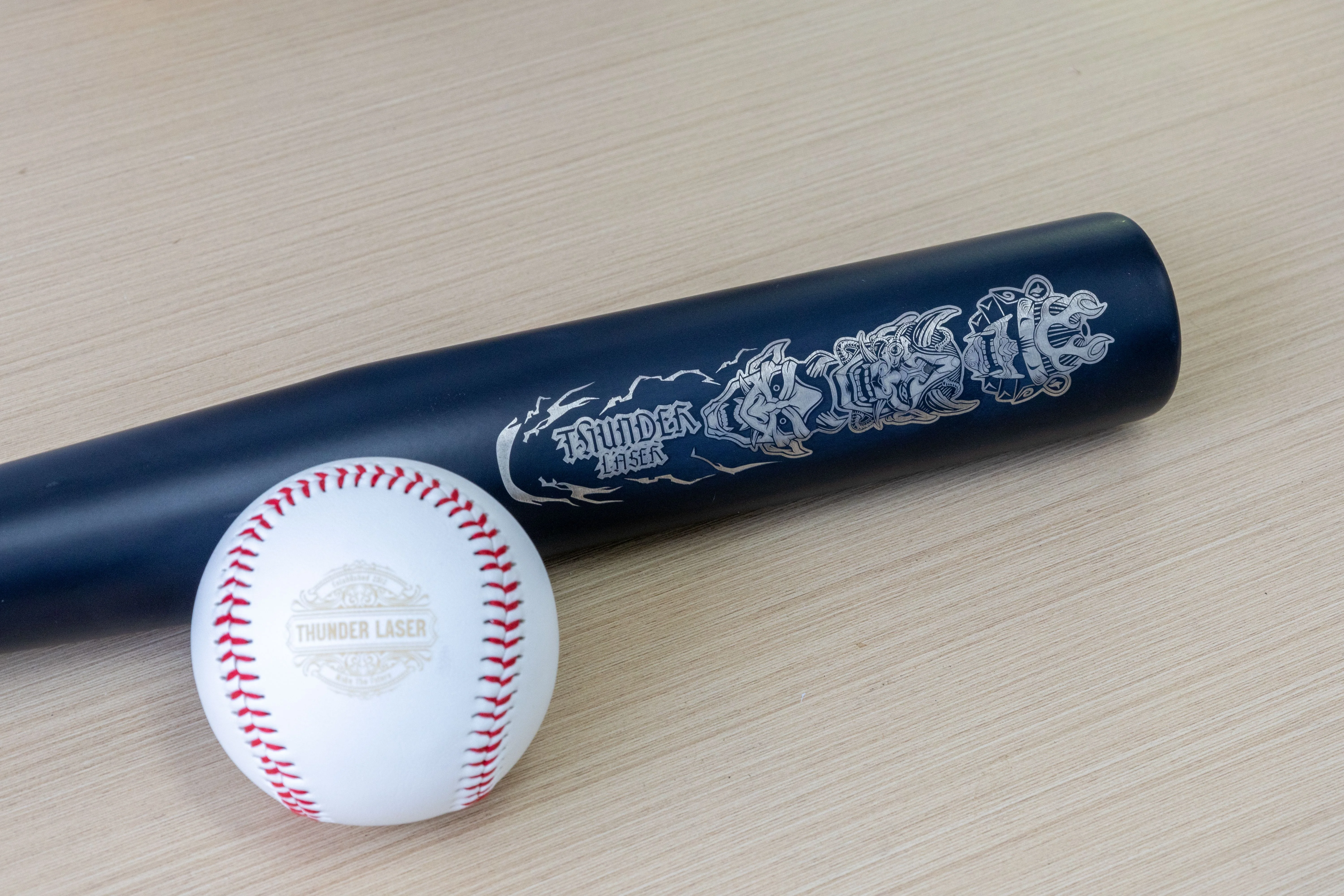 laser mark baseball bat