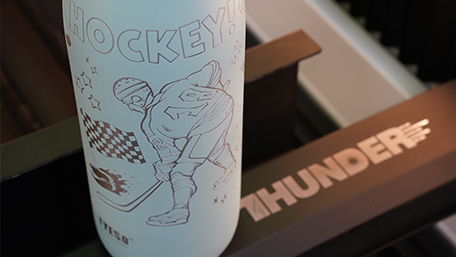 Tumbler Marking Sample by Titan Pro